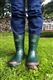 Green Adults Short Warm Wellies